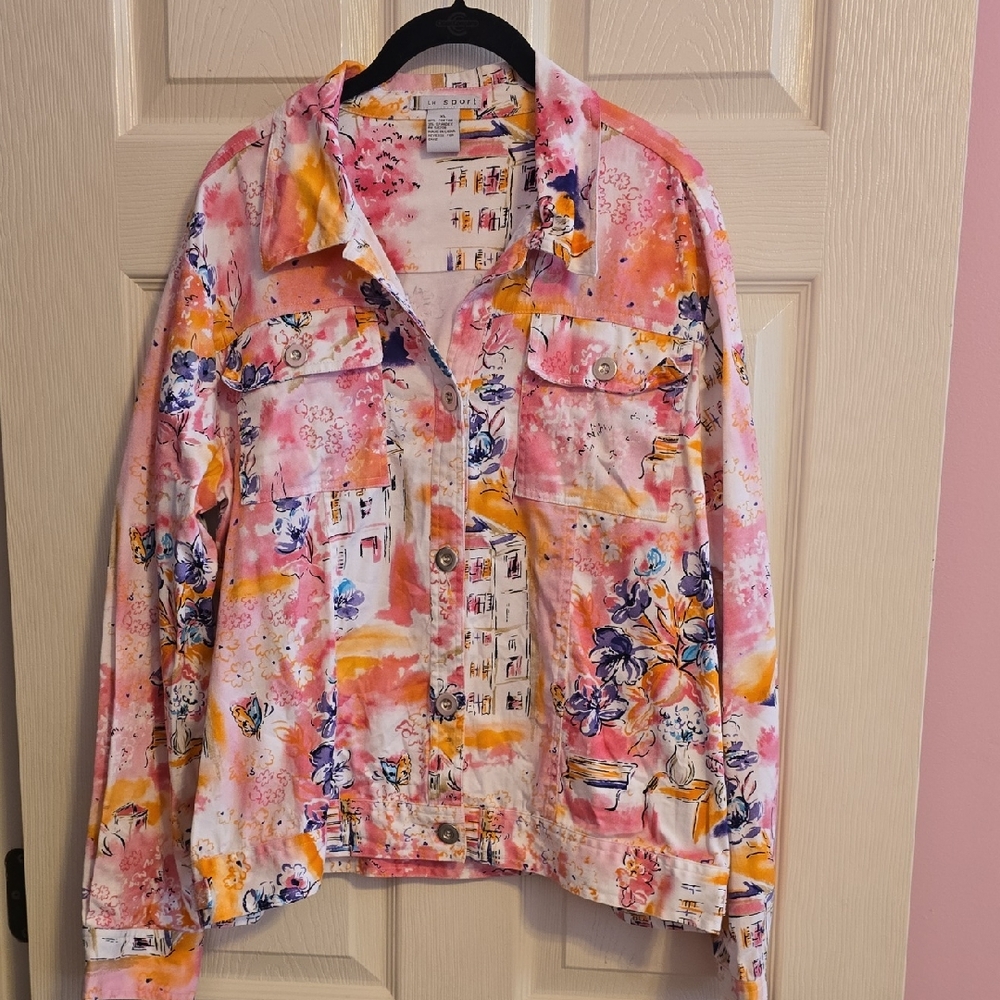 LH Sport Floral Button-Up Shirt